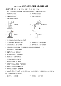 江苏省南通市海门区2023-2024学年九年级上学期期末化学模拟试题