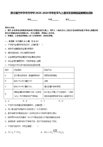 四川省巴中学市巴中学2023-2024学年化学九上期末质量跟踪监视模拟试题含答案