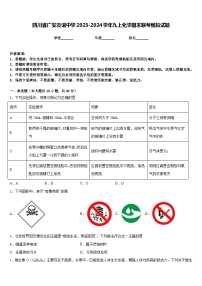 四川省广安友谊中学2023-2024学年九上化学期末联考模拟试题含答案