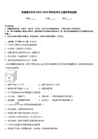 安徽省天长市2023-2024学年化学九上期末考试试题含答案