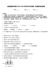 山西省阳泉市郊区2023-2024学年化学九年级第一学期期末监测试题含答案