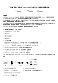 广东省广州市广州中学2023-2024学年化学九上期末检测模拟试题含答案