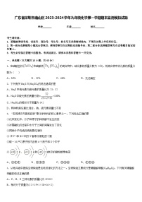 广东省深圳市南山区2023-2024学年九年级化学第一学期期末监测模拟试题含答案