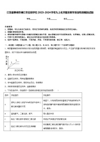 江苏省泰州市靖江市实验学校2023-2024学年九上化学期末教学质量检测模拟试题含答案