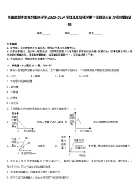 河南省新乡市部分重点中学2023-2024学年九年级化学第一学期期末复习检测模拟试题含答案