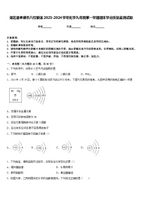 湖北省孝感市八校联谊2023-2024学年化学九年级第一学期期末学业质量监测试题含答案