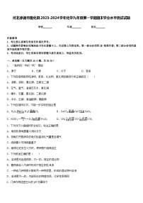 河北承德市隆化县2023-2024学年化学九年级第一学期期末学业水平测试试题含答案
