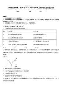 甘肃省武威市第二十三中学2023-2024学年九上化学期末达标测试试题含答案