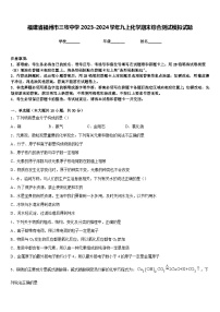 福建省福州市三牧中学2023-2024学年九上化学期末综合测试模拟试题含答案