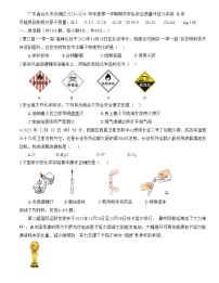 广东省汕头市龙湖区2023~2024 学年度第一学期期末学生学业质量评估九年级化学试卷(含答案)