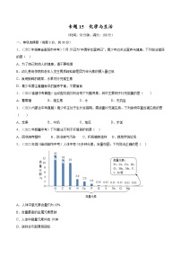 备战中考化学考点总复习 专题15 化学与生活【考点巩固】（全国通用）（原卷版+解析版）