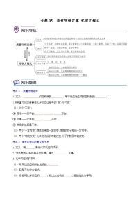 备战中考化学考点总复习 专题05   质量守恒定律 化学方程式【考点精讲】（全国通用）（原卷版+解析版）