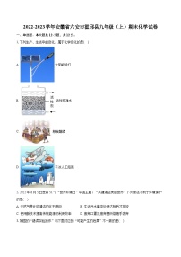 2022-2023学年安徽省六安市霍邱县九年级（上）期末化学试卷（含详细答案解析）