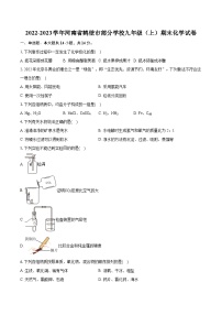 2022-2023学年河南省鹤壁市部分学校九年级（上）期末化学试卷（含详细答案解析）