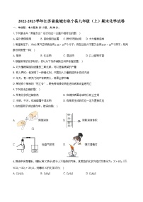 2022-2023学年江苏省盐城市阜宁县九年级（上）期末化学试卷（含详细答案解析）