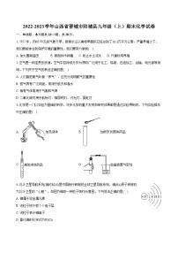 2022-2023学年山西省晋城市阳城县九年级（上）期末化学试卷（含详细答案解析）