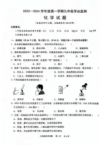 重庆市江津区2023-2024学年九年级上学期中考模拟化学试题（无答案）