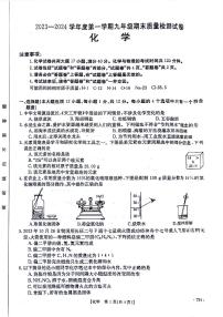 安徽省阜阳市太和县2023-2024学年九年级上学期1月期末化学试题