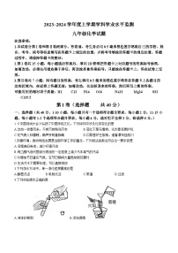 山东省日照市五莲县2023-2024学年九年级上学期期末化学试题.