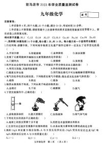 2023-2024学年河南省驻马店市九上期末化学试题及答案