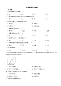 北京市东城区2024年中考模拟化学试题附答案