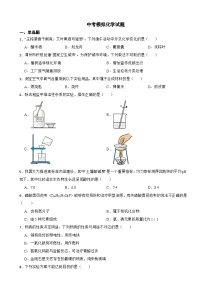 福建省漳州市2024年中考模拟化学试题附答案