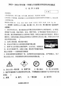 河南师大附中2023-2024学年第一学期九年级期末化学试卷及答案