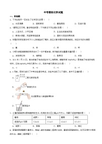 湖南省株洲市2024年中考模拟化学试题附参考答案