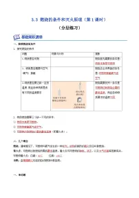 科粤版九年级上册第三章 维持生命之气——氧气3.3 燃烧条件与灭火原理精品第1课时达标测试