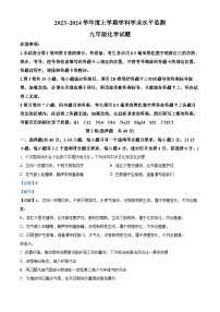 山东省日照市五莲县2023-2024学年九年级上学期期末化学试题
