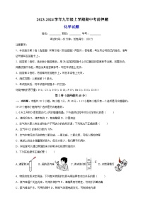 2023-2024学年人教版九年级上学期化学期中考前押题卷（含答案解析）