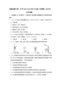 福建省厦门市第一中学2023-2024学年九年级上学期第二次月考化学试题