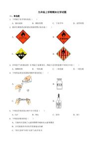 广东省佛山市九年级上学期期末化学试题三套（附参考答案）