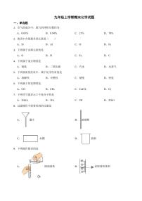 北京市九年级上学期期末化学试题六套（附参考答案）