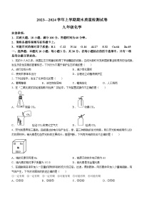 福建省莆田市城厢区2023-2024学年九年级上学期期末质量检测化学试卷