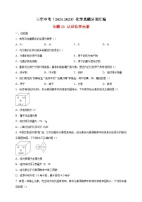 专题11 认识化学元素-三年中考（2021-2023）化学真题分项汇编（全国通用）