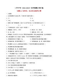 专题12 化学式、化合价及相关计算-三年中考（2021-2023）化学真题分项汇编（全国通用）