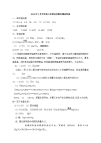 59，山东省济南市平阴县2023-2024学年九年级上学期期末考试化学试题(1)