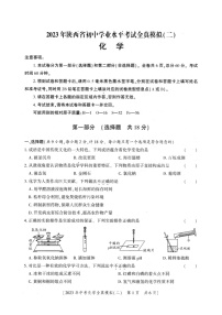 2023年陕西省初中学业水平考试全真模拟（二）化学试题