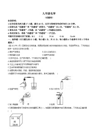 安徽省淮北市2023-2024学年九年级上学期1月期末化学试题