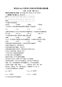 海南省省直辖县级行政单位澄迈县2023-2024学年九年级上学期1月期末化学试题