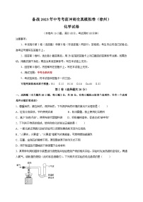 2023年中考化学考前冲刺模拟试卷（徐州卷）