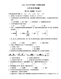 08，山东省枣庄市台儿庄区2023-2024学年九年级上学期期末考试化学试题(1)