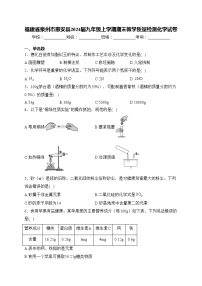 福建省泉州市惠安县2024届九年级上学期期末教学质量检测化学试卷(含答案)