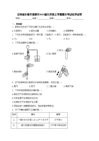 吉林省长春市德惠市2024届九年级上学期期末考试化学试卷(含答案)