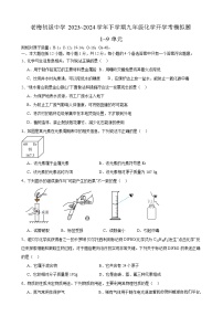 45，安徽省安庆市桐城市老梅初级中学2023~2024学年九年级下学期化学开学考试模拟试题