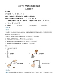 47，湖南省长沙市浏阳市2023-2024学年九年级上学期1月期末化学试题