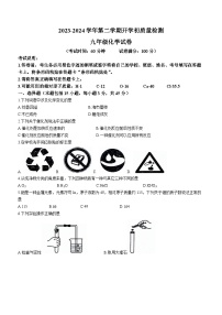 广东省惠州市惠东县2023-2024学年九年级上学期开学化学试题