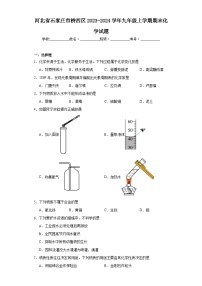 河北省石家庄市桥西区2023-2024学年九年级上学期期末化学试题(含答案)