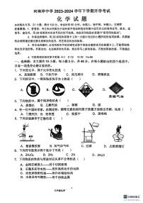 广东省惠州市惠城区河南岸中学2023-2024学年九年级下学期开学检测化学试题